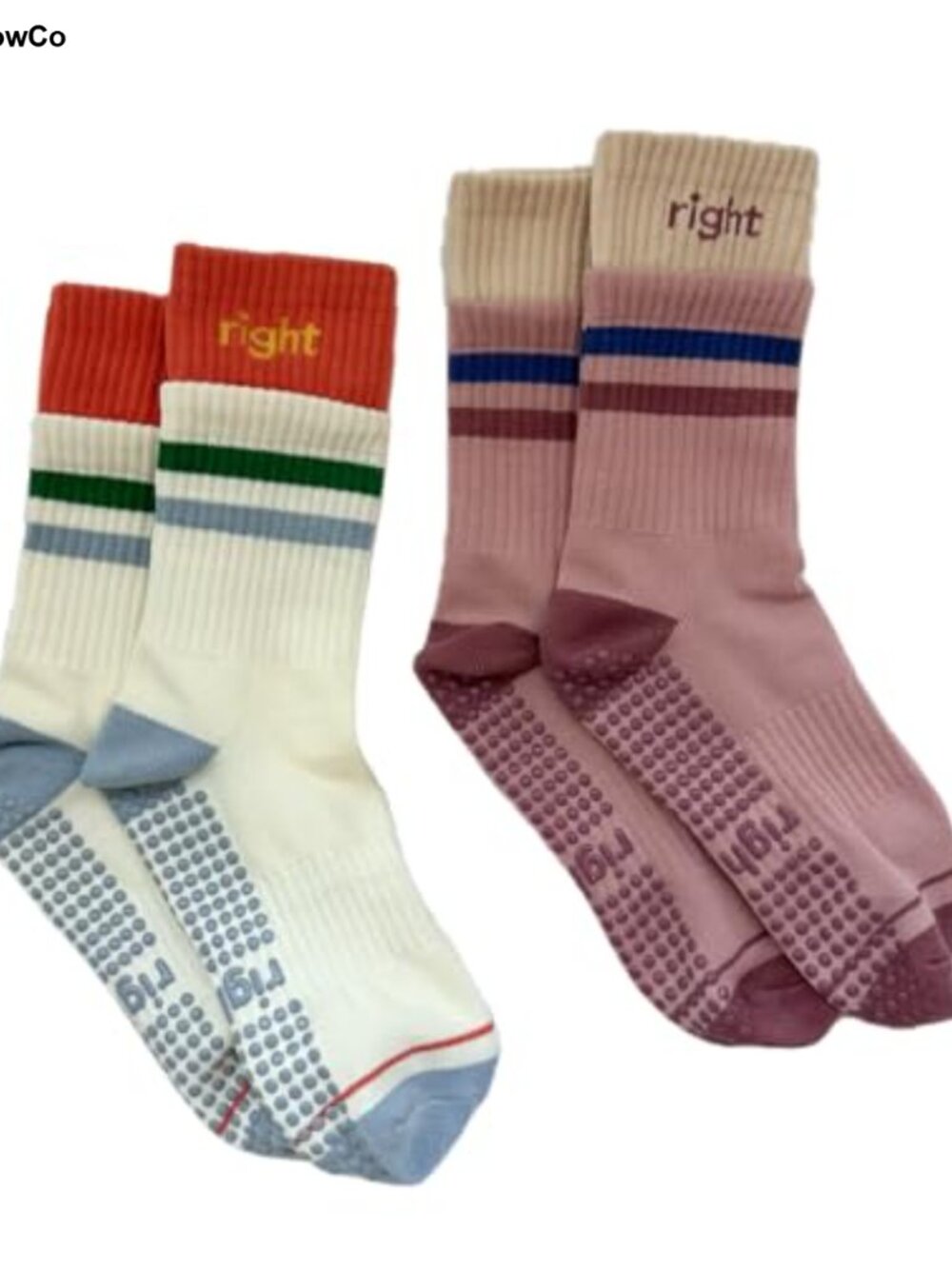 Grip Socks Women Non Slip Pilates Yoga Barre Cotton Bamboo Blend with Silicone